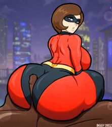 1boy 1boy1girl 1girls 2d 2d_(artwork) ass ass_focus assjob before_sex big_ass big_penis biggy_deez cheating cheating_wife city city_background cityscape clothed clothed_sex clothing color curvy dark-skinned_male dark_skin disney duo elastigirl female frozone helen_parr huge_ass huge_cock illustration indoors inside interracial large_breasts light-skinned_female looking_at_another looking_back male mature_female milf mother outfit pixar sex sitting superhero superheroine the_incredibles