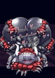1girls alternate_version_available ass ass_bigger_than_head beelzebub_(helltaker) big_ass big_breasts big_butt bottom_heavy breasts breasts_bigger_than_head bubble_butt curvaceous curvy curvy_figure demon demon_girl demon_horns english_text face_down_ass_up female female_only front_view happykon helltaker horns huge_ass huge_breasts lipstick looking_at_viewer multi_arm nude purple_lipstick red_eyes seductive seductive_look seductive_smile slim_waist solo solo_female text thick_thighs voluptuous voluptuous_female white_hair wide_hips
