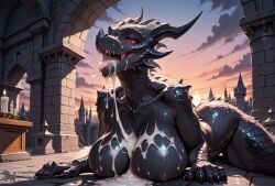 1girls after_fellatio after_sex after_vaginal ahe_gao ai_female ai_generated alduin anthro anthro_female big_ass big_breasts big_butt black_body black_dragon black_female black_scales black_skin bukkake castle covered_in_cum creamhorseai cum cum_covered cum_drip cum_in_mouth cum_in_pussy cum_inside cum_on_body cum_on_breasts cum_on_face curvy curvy_female curvy_figure dark_skin dark_skinned_female defeat defeated dragon dragon_humanoid excessive_cum exhausted fainted female fit fit_female fucked_silly high_resolution highres horn horns huge_ass huge_breasts mommy mommy_kink monster monster_girl monster_mommy mythological_creature mythological_scalie mythology naked_female nude_female posing red-eyes_black_dragon red_eyes rolling_eyes scalie skyrim sun treasure voluptuous voluptuous_female yu-gi-oh!