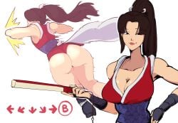 breasts cleavage fatal_fury huge_breasts immisterplow king_of_fighters mai_shiranui mrplow34 snk tagme
