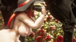 +breasts 3d_animation 3d_artwork animated big_ass big_breasts big_thighs black cum cum_in_mouth deepthroat girl goth hair hidden_eyes horse horsecock lilith_crimsonblade nature_background rose_(flower) slobber slobber_on_penis sunhat sunny tagme thick_thighs video zoophilia