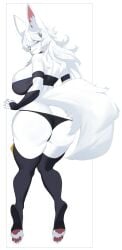 2025 blue_eyes clothing female female_only fluffy_tail fox fox_ears fox_girl fox_tail furry furry_female furry_only nyova tagme tail vtuber white_body white_fur
