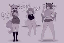 3girls aschazm female maicy_(aschazm) original unnamed_character