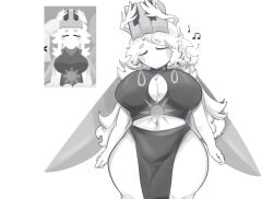 1female 1girl 1girls 2025 angel angel_girl angel_wings aschazm bell belly belly_button big_breasts blush blushing blushing_female boob_window breasts breasts_bigger_than_head closed_eyes colorbox colorbox_(white) curvy curvy_body curvy_female curvy_figure cute_face dianna_(colorbox_white) ear_piercings earring eyebrows eyebrows_visible_through_hair female fluffy_hair gray_clothing grey_outfit grey_wings hands humanoid humming incredibox incredibox_mod long_hair moth mouthless mouthless_female musical_note neck no_bra no_mouth piano piano_keys reference_image solo solo_female solo_focus solo_girl stomach suggestive_clothes suggestive_clothing sun tagme white_background white_body white_fur white_hair white_skin