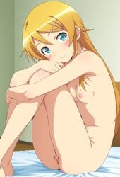aerolae ai_generated breasts kousaka_kirino naked_female nipples nude_female ore_no_imouto_ga_konna_ni_kawaii_wake_ga_nai pussy vagina