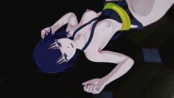 16:9 16:9_aspect_ratio after_sex bleach breasts cum cum_on_breasts cum_on_face dark_hair erect_nipples female female_focus looking_at_viewer looking_pleasured medium_breasts medium_hair nipples open_eyes open_mouth painted_nails partially_clothed semen semen_on_breasts semen_on_face shoulders soifon sui-feng