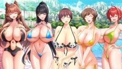 13cm 5girls abel_howlicia academy areolae bikini bikini_girl breasts campus cow_bikini cow_print_bikini cow_swimsuit ecchi enormous_breasts enormous_tits fukunaga_koharu game_cg gigantic_breasts hand_on_hip hand_on_own_hip huge_breasts huge_tits hyper_breasts hyper_tits karla_lil_earthian kyonyuu_reijou_mc_gakuen lewd lewd_female lune maid maid_headdress married_female massive_breasts massive_tits mature_female micro_bikini milk_factory momina_chichizaki motto!_haramase!_honoo_no_oppai_isekai_ero_mahou_gakuen! motto!_haramase!_honoo_no_oppai_isekai_oppai_bunny_gakuen! motto!_haramase!_honoo_no_oppai_isekai_oppai_maid_gakuen! motto!_haramase!_honoo_no_oppai_isekai_oppai_meido_gakuen! nipples nonomiya_momoko pervert pervert_female pervert_queen pool poolside schoolgirl shimai_tsuma_3 sleepover sleepover_party super_breasts super_tits swimsuit tits werewolf_girl wife wives wolf_ears