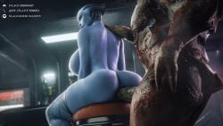 1boy 1boy1girl 1girls 3d alien alien_boy alien_girl alien_humanoid asari big_ass big_breasts bioware blue-skinned_female blue_body blue_skin breasts bust busty chest curvaceous curvy curvy_figure electronic_arts female hair_tentacles hips hourglass_figure huge_ass huge_breasts humanoid krogan large_ass large_breasts legs liara_t'soni male mass_effect mature mature_female plague_of_humanity_(artist) slim_waist straight tentacle_hair thick thick_hips thick_legs thick_thighs thighs urdnot_wrex voluptuous waist wide_hips