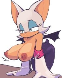 bat bouncing_breasts hanging_breasts immisterplow mrplow34 rouge_the_bat sonic_(series) sonic_the_hedgehog_(series) tagme