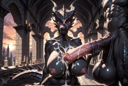 1girls ai_generated alduin anthro anthro_female anthro_male big_ass big_balls big_breasts big_butt big_penis black_body black_dragon black_female black_scales black_skin castle cock_hungry cock_shock cock_worship covered_in_cum creamhorseai cum cum_covered cum_drip cum_in_mouth cum_inside cum_on_body cum_on_breasts cum_on_face curvy curvy_female curvy_figure dark_skin dark_skinned_female dragon dragon_humanoid equine_penis excessive_cum female fit fit_female high_resolution highres horn horns horse_penis horsecock horsecock_on_humanoid huge_ass huge_balls huge_breasts huge_cock hyper_balls imminent_oral imminent_penetration imminent_sex male male/female male_on_female mommy mommy_kink monster monster_girl monster_mommy muscular_male mythological_creature mythological_scalie mythology naked_female nude_female penis_awe penis_on_breasts red-eyes_black_dragon red_eyes scalie skyrim sun testicles treasure voluptuous voluptuous_female yu-gi-oh!