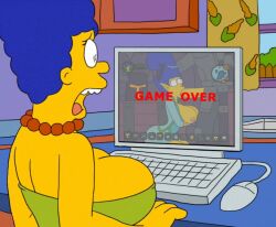 1boy 1boy1girl 2d 2d_animation animated breasts female game_over gameplay_mechanics gamer_girl marge_simpson oral_sex rape_slave raped raped_girl sex sex_slave sexy sexy_body tagme the_simpsons video