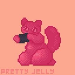 animated bodily_fluids cum cum_inside digital_media_(artwork) food genital_fluids inflation inflation jelly_(food) knot knotting pixel_(artwork) prettyjelly slime