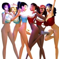 3d 3dgspot 6girls ariel_hugetits ass big_ass big_breasts breasts breasts_bigger_than_head bubble_ass bubble_butt bust busty charlotte_davenport cheerleader cheerleader_uniform cheerleaders cram_skool curvaceous curves curvy curvy_figure curvy_hips dark-skinned_female dark_skin female hips hourglass_figure huge_ass huge_breasts keena keena_dixin large_ass large_breasts legs mature mature_female multiple_girls original_character original_characters portentia_pickers sable_(3dgspot) slim_waist thick thick_hips thick_legs thick_thighs thighs voluptuous waist wide_hips