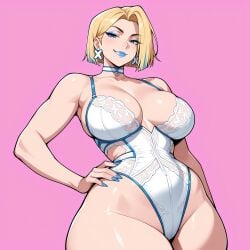 1girls 2d ai_generated big_breasts blonde_female blonde_hair blue_eyes blue_eyeshadow blue_lipstick blue_nails bob_cut bra breasts caucasian caucasian_female clothed earrings emma_frost emma_frost_(marvel_rivals) eyeshadow female female_focus half-closed_eyes high_heels hips lingerie_only long_nails looking_at_viewer marvel marvel_comics marvel_rivals safe seductive seductive_eyes seductive_look sex sexy shiny_skin sky slightly_open_mouth solid_color_background white_queen