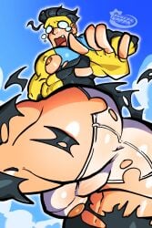 ass ass_focus bara big_ass big_butt bubble_ass bubble_butt butt dat_ass dat_butt embarrassed embarrassed_male fat_ass fat_butt gay haremkappa huge_ass huge_butt invincible invincible_(superhero) invincible_(tv_series) large_ass large_butt male male_only mark_grayson mask masked masked_male muscular muscular_male ripped_clothing round_ass round_butt solo thick_ass thick_butt