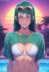 1girls adult_female ai_generated anime_girl biting_lip blush blushing_at_viewer blushing_female boobs bra breasts curvy curvy_body curvy_female curvy_figure cute digital_art excited fanart female female_focus fit_female grand_theft_auto grand_theft_auto_vi green_hair gta_vi_cover_girl horny jjk jujutsu_kaisen long_hair looking_at_viewer maki_zenin medium_breasts naked naked_female narumiart patreon rockstar_games sexy sexy_body sexy_pose tits underboob vice_city_cover_girl wet wet_body wet_skin white_body white_skin zenin_maki