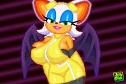 clothed_female cosplay jelly_blox kit_bodega pixel_art rouge_the_bat voluptuous_female