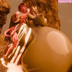 3d anal anal_penetration anal_sex baldur's_gate baldur's_gate_3 cambion cum cumflated_belly cumflation devil dubious_consent dungeons_and_dragons enemies_having_sex exaggerated_anatomy exaggerated_proportions forgotten_realms futanari horns huge_balls huge_breasts hyper_balls karlach mdkang mizora red-skinned_futa tail tiefling villainess_getting_raped