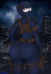2026 background balaclava big_ass big_breasts black_eyes bullseye_(marvel) daredevil_(series) female female_focus female_only genderswap genderswap_(mtf) hi_res high_resolution highres looking_at_viewer marvel marvel_cinematic_universe marvel_comics mature_female polxnart_(artist) rule_63 tactical tactical_gear tactical_vest tagme