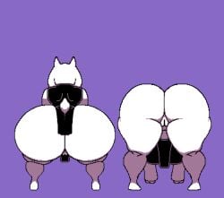 big_ass big_thighs boxgarten dayum female_only pixel_art toriel undertale undertale_(series)