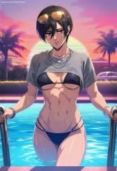 1girls abs adult_female ai_generated anime_girl attack_on_titan black_hair blush blushing_at_viewer blushing_female boobs bra breasts curvy curvy_body curvy_female curvy_figure cute digital_art excited fanart female female_focus fit_female grand_theft_auto grand_theft_auto_vi gta_vi_cover_girl horny looking_at_viewer medium_breasts mikasa_ackerman narumiart panties patreon rockstar_games sexy sexy_body sexy_pose shingeki_no_kyojin short_hair tits underboob vice_city_cover_girl wet wet_body wet_skin white_body white_skin