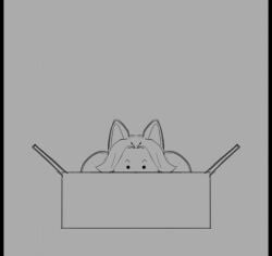 animated big_nipples bounce bouncing_breasts box breasts chubby huge_breasts hyper_breasts temmie_(undertale) wobblinggut