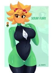 s3arts solar_flare_(pvz) voluptuous_female