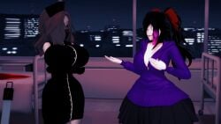 3d_(artwork) big_ass big_butt black_hair comic creepypasta hyper_ass kneehighs koikatsu nina_the_killer nurse nurse_ann ultimate_collector