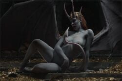 3d 3d_(artwork) 3d_artwork 3d_background 3d_model 3d_render baldur's_gate baldur's_gate_3 big_areola big_nipples black_sclera blue-skinned_female blue_skin cambion completely_naked completely_naked_female completely_nude completely_nude_female devil devil_girl devil_horns devil_tail dungeons_and_dragons erect_nipples fantasy forgotten_realms ginger_female ginger_hair hard_nipples headpiece koelet3d larian_studios medieval_fantasy mizora naked naked_female nude nude_female orange-haired_female orange_hair posing red_eyes redhead redhead_female redheaded_female tongue_out
