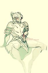 1boy liger_inuzuka male male_only masturbation solo volt_(warframe) warframe