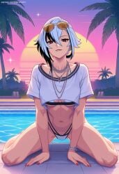 1girls abs adult_female ai_generated anime_girl arlecchino_(genshin_impact) biting_lip blush blushing_at_viewer blushing_female boobs bra breasts curvy curvy_body curvy_female curvy_figure cute digital_art excited fanart female female_focus fit_female genshin_impact grand_theft_auto grand_theft_auto_vi gta_vi_cover_girl horny looking_at_viewer medium_breasts narumiart panties patreon rockstar_games sexy sexy_body sexy_pose short_hair spread_legs tits underboob vice_city_cover_girl wariza white_body white_skin