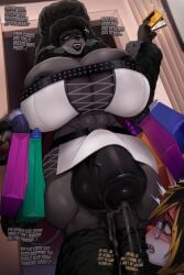 age_difference bag big_breasts big_dom_small_sub big_penis black_fur black_hair blonde_tips blush breasts brigitte_(itsreallyrocket) colored_tips commentary completely_nude credit_card curvy curvy_figure dog_girl english english_commentary english_text erect_penis erection from_below furry furry_female futadom futanari glasses height_difference highres horny huge_breasts huge_cock ian_(itsreallyrocket) imminent_penetration imminent_sex large_breasts large_penis malesub massive_breasts multicolored_hair multiple_girls nude nude_male open_mouth original penis picturd pleasure_face shopping_bag size_difference sparkle submissive submissive_male teeth text thick_penis veiny_penis viewed_from_below voluptuous