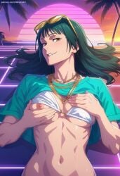 1girls abs adult_female ai_generated anime_girl biting_lip blush blushing_at_viewer blushing_female boobs bra breasts curvy curvy_body curvy_female curvy_figure cute digital_art excited fanart female female_focus fit_female grabbing_breasts grand_theft_auto grand_theft_auto_vi green_hair gta_vi_cover_girl holding_breast horny jjk jujutsu_kaisen long_hair looking_at_viewer lying lying_on_back maki_zenin medium_breasts naked naked_female narumiart nipples nipples_visible_through_clothing patreon rockstar_games sexy sexy_body sexy_pose showing_breasts tits underboob undressing vice_city_cover_girl white_body white_skin zenin_maki
