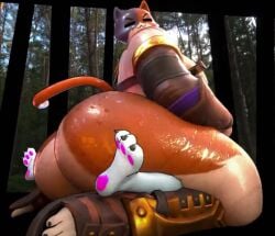 2boys armor armored_male ass background big_ass black_fur bubble_butt calico_cat cat_ears cat_tail feet feline fortnite fortnite:_battle_royale fucking gay gay_sex male_only meowscles_(fortnite) nyanja_(fortnite) on_top on_top_of_another orange_fur penetration sex sound sound_effects steamybroth tagme toes trees video white_fur woods