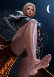 1girls ass barefoot benedikta_harman big_ass billyhhyb blonde_hair feet female female_only final_fantasy final_fantasy_xvi foot_fetish low-angle_view pov square_enix stepped_on thick_thighs thighs