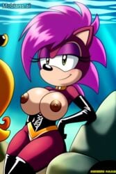 1girls ai_generated anthro aquaphilia big_breasts breasts dic_entertainment dominatrix exostriker female fetish furry hedgehog huge_breasts mobians.ai nipples ocean sea seductive_female sega solo sonia_the_hedgehog sonic_(series) sonic_the_hedgehog_(series) sonic_underground underwater water