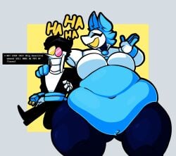 bbw deltarune obese_female overweight overweight_female spamton_g_spamton springhell tagme tasque_manager_(deltarune) winterfell_(springhell)