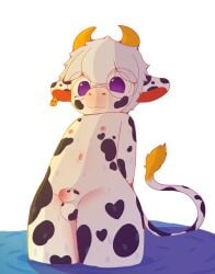 absurd_res anthro balls bathing bovid bovine casual_nudity cattle genitals hi_res littlecowgomoo male mammal outside penis public short short_stack solo solo_focus