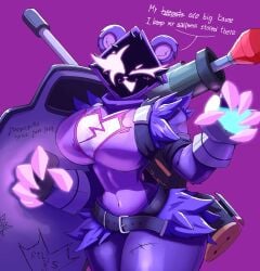 arzyparzy big_breasts breasts cleavage female fortnite furry huge_breasts raven_team_leader tagme thick_thighs wide_hips