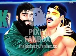 ai_generated bara gay gay_sex just_dance kissing rasputin_(just_dance) tagme the_traveler_(just_dance) video