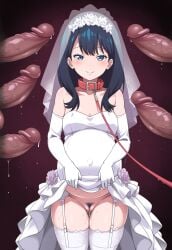 1boy 6+boys ai-created ai_generated bangs bare_shoulders black_hair blue_eyes blush breasts bridal_veil bride choker clothes_lift clothes_pull clothing collar dress dress_lift dress_pull elbow_gloves erection female female_pubic_hair garter_belt garter_straps genital_fluids gloves group group_sex headdress headwear high_resolution jewelry leash legwear lifted_by_self lingerie long_hair looking_at_viewer male male_pubic_hair multiple_boys multiple_penises navel nipples nopan penis pregnant pubic_hair ring sex skirt skirt_lift skirt_pull smile solo_focus ssss.gridman standing stockings straight sweat tagme takarada_rikka testicles thighhighs thighs uncensored underwear vagina veil veins veiny_penis wedding_dress wedding_ring white_dress white_gloves white_legwear white_thighhighs