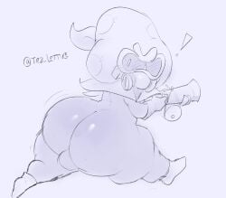 1femboy big_ass brawl_stars cordelius_(brawl_stars) femboy male_only only_male shortstack sketch thick_ass thick_thighs trz_lettuce