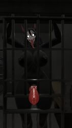 3d anthro behind_bars big_breasts big_dick big_penis black_body black_fur black_hair black_nipples canine_penis furry_futa futa_only futanari huge_breasts huge_cock jail jail_cell long_tongue mal0 mal0_futanari_(scp-1471) prison queenstarvr scp-1471 scp-1471-a scp_containment_breach scp_foundation sharp_teeth thick_thighs tongue_out vrchat vrchat_avatar white_pupils