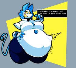 bbw belly deltarune implied_vore overweight_female springhell tagme tasque_manager_(deltarune) vore vore_belly winterfell_(springhell)