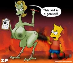 bart_simpson hell_teacher huge_ass huge_breasts insertion sadism teacher teacher_and_student the_simpsons