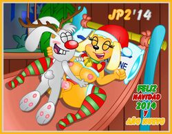 2014 animated anthro brandy_and_mr._whiskers brandy_harrington canine christmas disney disney_channel dog female fur furry furry_only holidays jaimeprecoz2 male mammal mr._whiskers nipples rabbit sex straight toon_disney