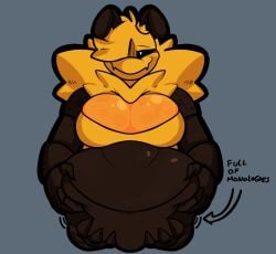 anthro bbw bee character_request color original_character overweight_female springhell tagme text winterfell_(springhell)