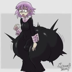 1boy ass ass_expansion big_ass big_butt bulge crona_(soul_eater) expansion fat_ass femboy gigantic_ass huge_ass hyper hyper_ass large_ass male_focus male_only pink_eyes pink_hair short_hair solo solo_femboy solo_focus solo_male soul_eater specnsfw thick thick_ass thick_thighs thighs tongue tongue_out wide_hips