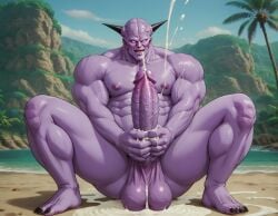 1boy abs ai_generated alien balls bara big_ass big_balls big_muscles big_pecs big_penis booster_rex captain_ginyu cum cum_drip cum_on_balls cum_on_body cum_on_penis cumshot daddy dilf dragon_ball dragon_ball_z ejaculation erect_nipples erection gay huge_balls huge_cock huge_muscles huge_nipples huge_pecs humanoid male male_only masturbation muscular muscular_humanoid muscular_male navel nipples nude orgasm pecs penis purple_body solo