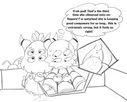 anthro arachnid arthropod cape clothing duo female fingering floating_arms floating_hands horn humanoid inner_thoughts kirby:_triple_deluxe kirby_(series) kittipaws male male/female multi_arm multi_eye multi_limb multiple_hands nintendo queen_sectonia queen_sectonia_(original_form) spider taranza